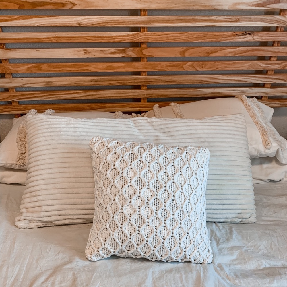 Large White Body Pillow